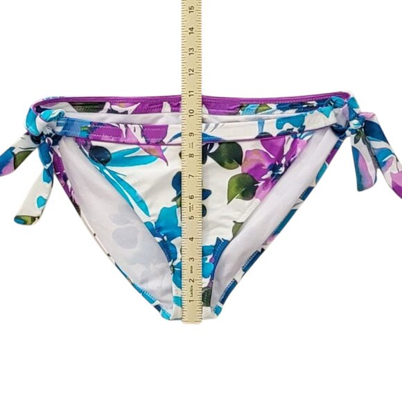 Leilani Floral 2 Piece Tankini Swim Suit Halter Top with Bikini Bottoms Sz 14 - Picture 7 of 11